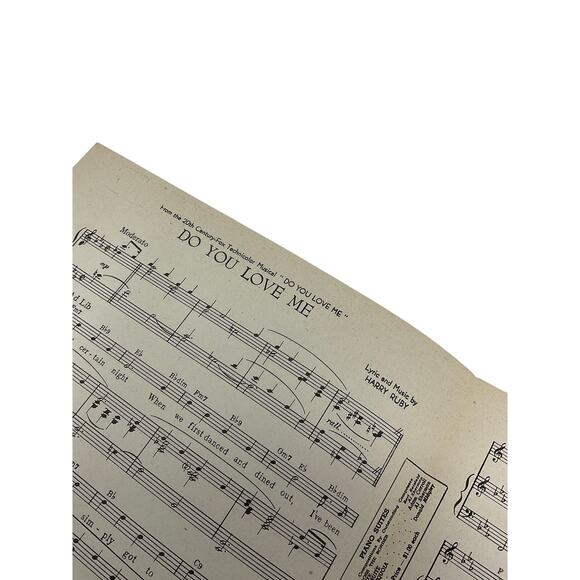 Do You Love Me Sheet Music 1946 Harry Ruby Maureen Ohara Dick Haymes Harry James - Picture 3 of 5